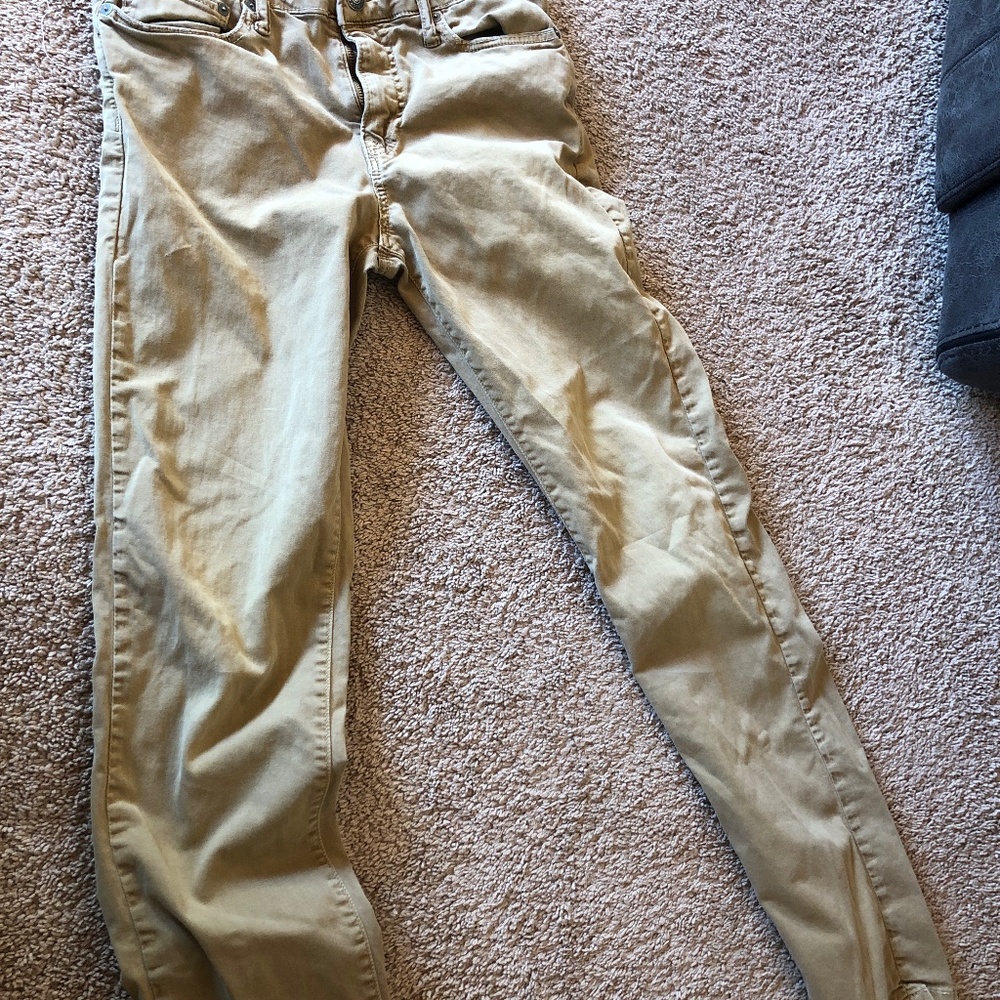 American eagle flex pants tan